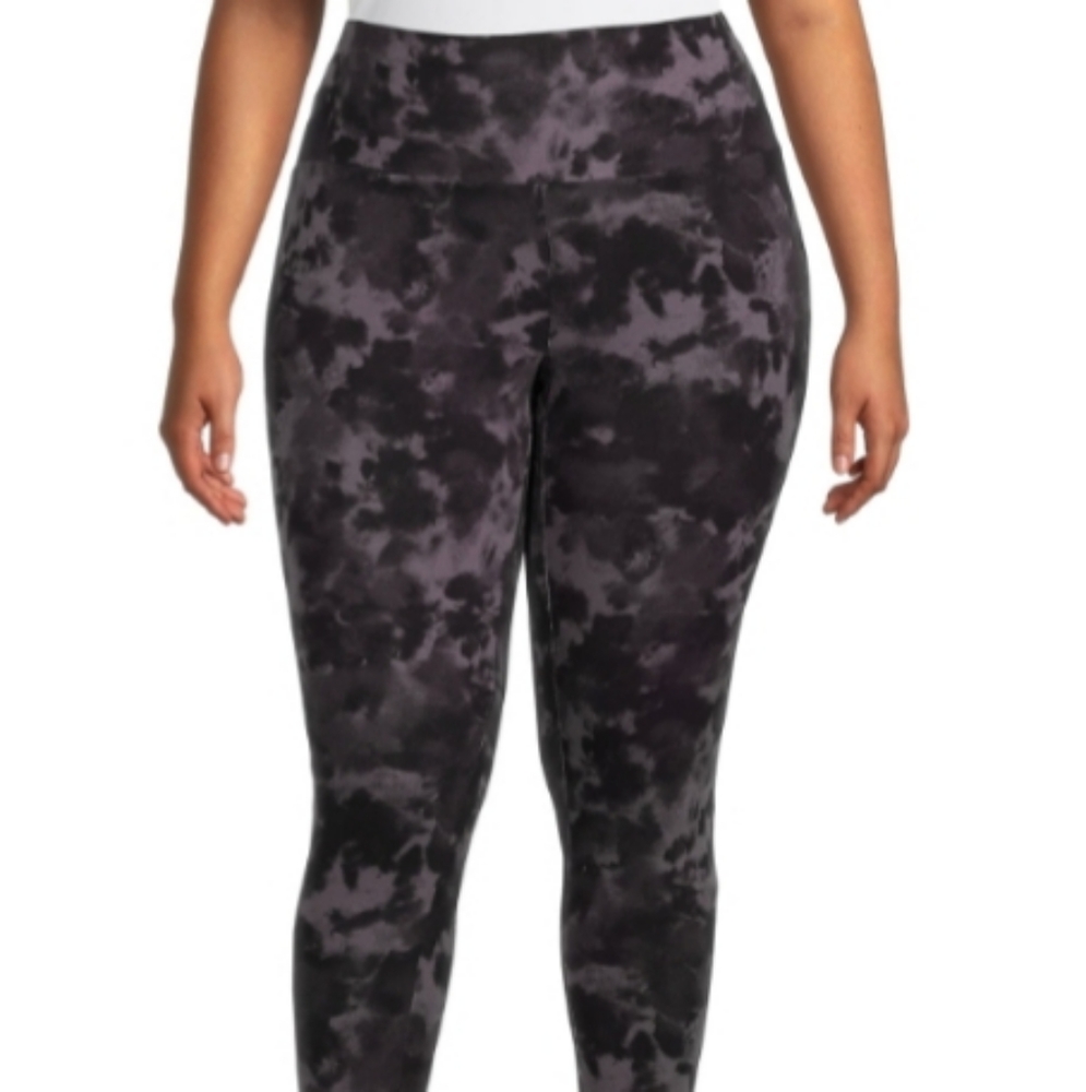 Plus Size Leggings High Rise Buttery Soft Comfy Cozy Cute Boho Tye Dye 1X NWT
